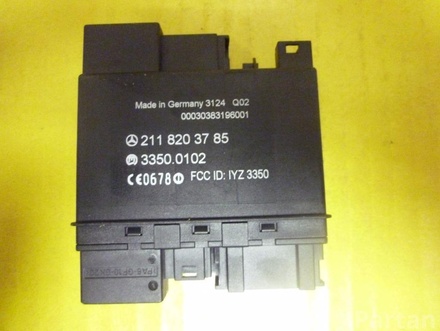 MERCEDES-BENZ A 211 820 37 85 / A2118203785 E-CLASS (W211) 2007 Control unit, Keyless System