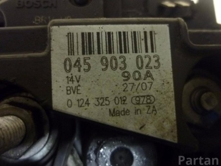 VOLKSWAGEN 045 903 023 / 045903023 POLO (9N_) 2005 Alternator