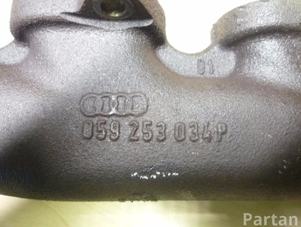 AUDI 059 253 034 P / 059253034P A6 (4F2, C6) 2007 Collecteur d'échappement