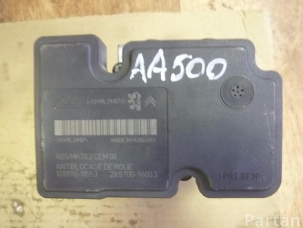 CITROËN 9665343980 C3 Picasso 2010 Control unit ABS Hydraulic 