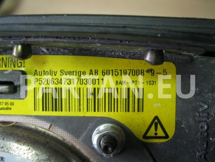 SAAB AB 601519700B, P5206347317030011 / AB601519700B, P5206347317030011 9-5 (YS3E) 2005 Driver Airbag