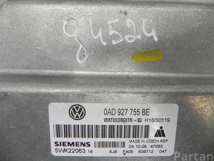 VOLKSWAGEN 0AD 927 755 BE / 0AD927755BE TOUAREG (7LA, 7L6, 7L7) 2006 Control unit for automatic transmission