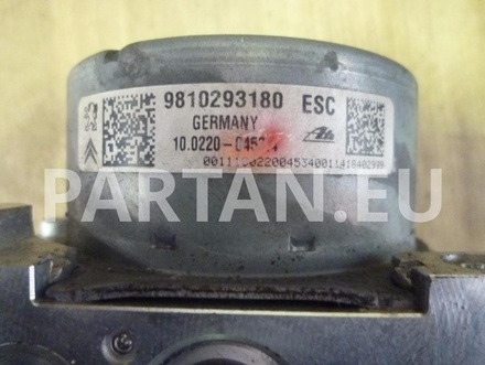 CITROËN 9810293180 C3 II 2012 Control unit ABS Hydraulic 