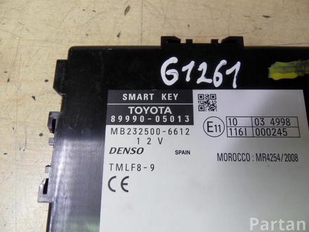 TOYOTA 89990-05013 / 8999005013 AVENSIS Estate (_T27_) 2013 Control unit for access and start authorisation (kessy)