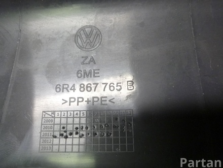 VW 6R4 867 765 B / 6R4867765B POLO (6R, 6C) 2011 Cubierta, Soporte -D (del maletero)