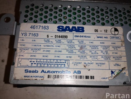 SAAB 4617163 9-3 (YS3F) 2007 Control Unit, air conditioning