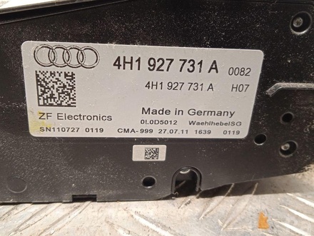 AUDI 4H1927731A, 4H1713041E A8 (4H_) 2011 Gear shift unit