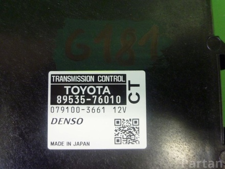 LEXUS 89535-76010 / 8953576010 CT (ZWA10_) 2012 Control unit for automatic transmission